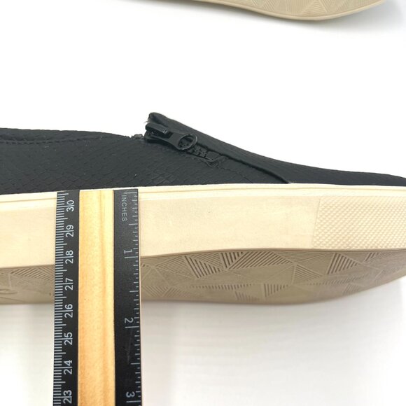 Dr Scholls Womens Size 9.5 Max Zip‎ Black Faux Snakeskin Sneakers Shoes - Picture 12 of 12